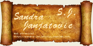 Sandra Janjatović vizit kartica